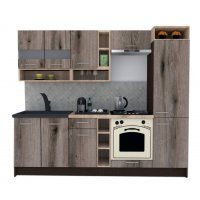 Bucatarie COSSY NEW 250 B2 Wenge / Decor K366